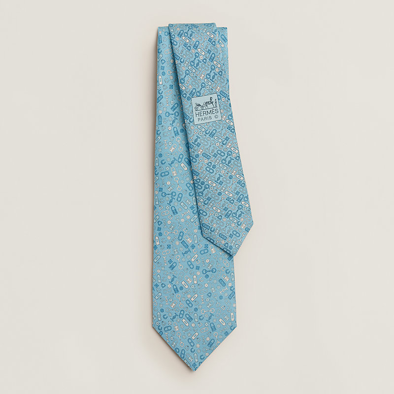 Cravate Pièces met - Bleu | Hermès Canada